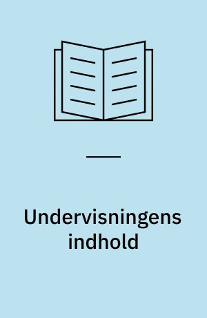 Undervisningens indhold