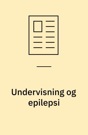Undervisning og epilepsi