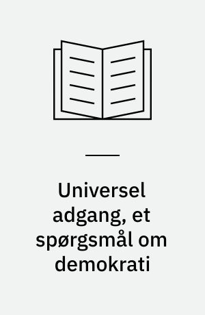 Universel adgang, et spørgsmål om demokrati : rapport fra Teknologirådets elektroniske forsamlingshus 11. september-2. oktober 1995