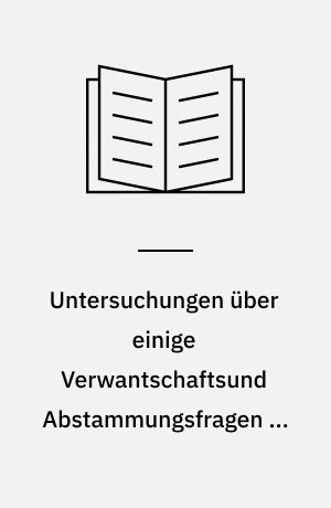 Untersuchungen über einige Verwantschaftsund Abstammungsfragen in der Gattung Stachys L. auf cytogenetischer Grundlage