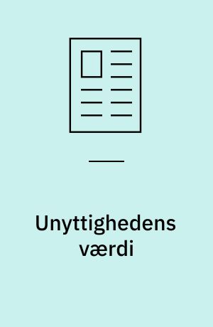Unyttighedens værdi