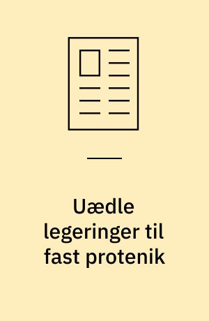 Uædle legeringer til fast protenik