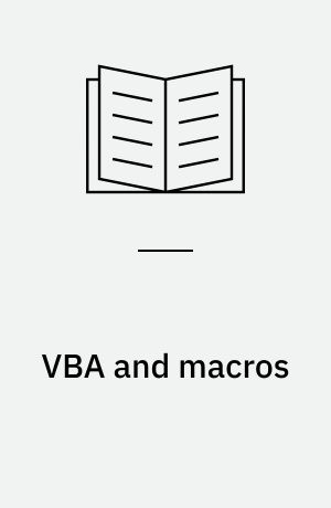 VBA and macros : Microsoft Excel 2010