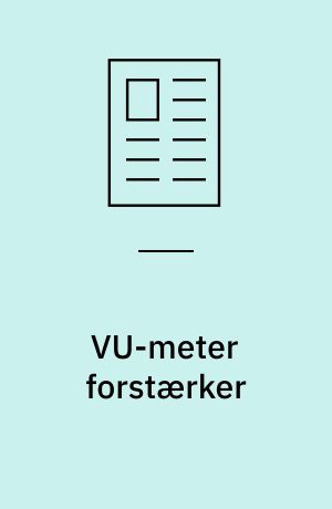 VU-meter forstærker