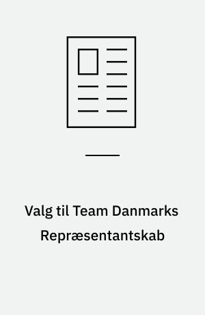 Valg til Team Danmarks Repræsentantskab