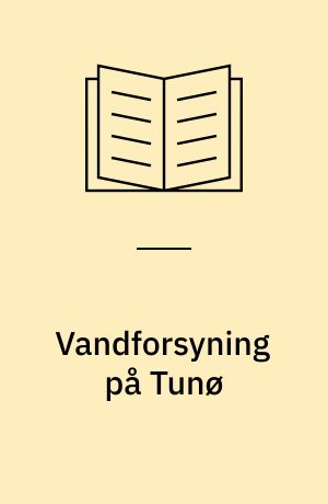 Vandforsyning på Tunø