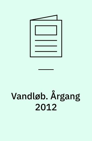 Vandløb : NOVANA. Årgang 2012