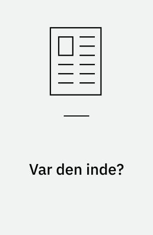 Var den inde? : teknologibegrebet endevendt og anvendt
