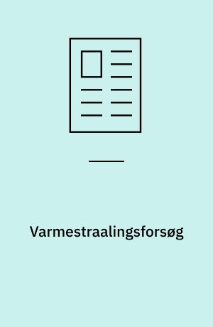 Varmestraalingsforsøg