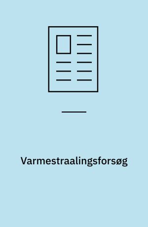 Varmestraalingsforsøg