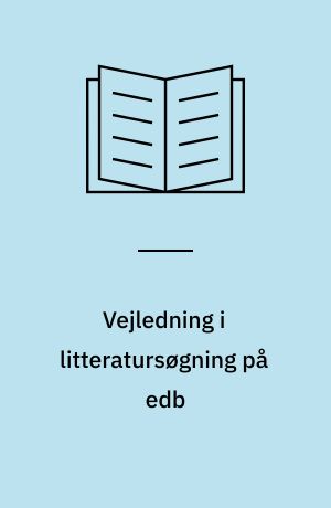 Vejledning i litteratursøgning på edb : IKE-artikelbiblioteket