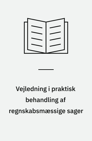 Vejledning i praktisk behandling af regnskabsmæssige sager