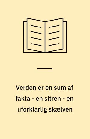 Verden er en sum af fakta - en sitren - en uforklarlig skælven : ny russisk poesi