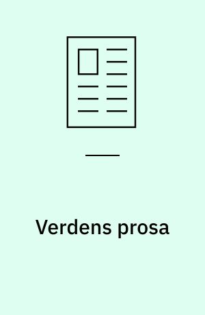 Verdens prosa : om litteraturens rolle i Merleau-Pontys sprogfilosofi