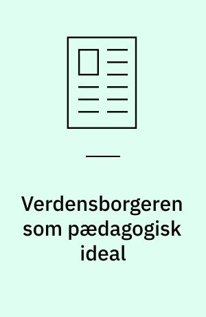 Verdensborgeren som pædagogisk ideal