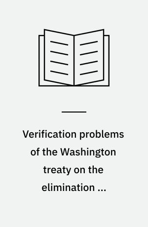Verification problems of the Washington treaty on the elimination of intermediate-range missiles
