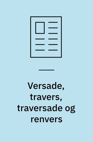 Versade, travers, traversade og renvers