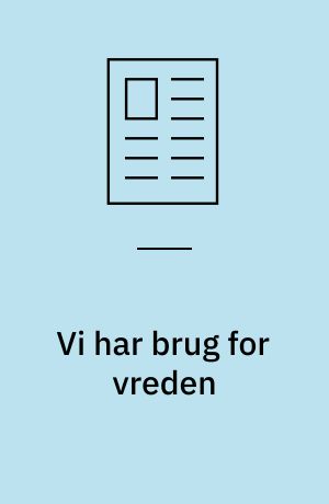 Vi har brug for vreden