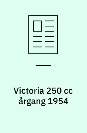 Victoria 250 cc årgang 1954