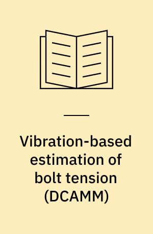 Vibration-based estimation of bolt tension