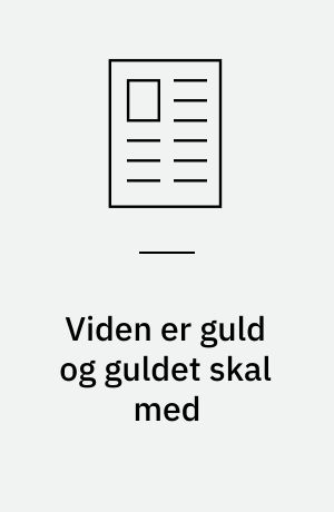 Viden er guld og guldet skal med: Vi øser gerne af vores erfaring: Vi kan gøre inklusion i skolen nemmere: Guldet skal ud i daginstitutionerne: Vi har ekspertisen, men mangler ressourcer: Inklusion kan ikke læres på et 14-dages kursus: Meninger brydes: Kunst styrker inklusionen: Specialområdets historie