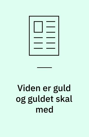 Viden er guld og guldet skal med: Vi øser gerne af vores erfaring: Vi kan gøre inklusion i skolen nemmere: Guldet skal ud i daginstitutionerne: Vi har ekspertisen, men mangler ressourcer: Inklusion kan ikke læres på et 14-dages kursus: Meninger brydes: Kunst styrker inklusionen: Specialområdets historie