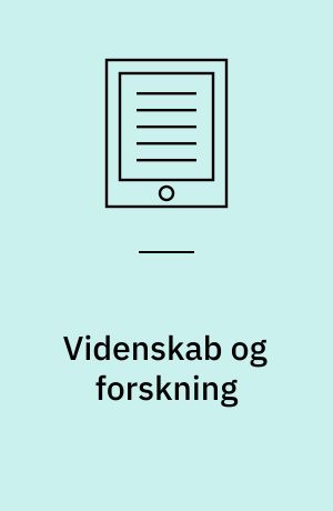 Videnskab og forskning : en lærebog til professionsuddannelser