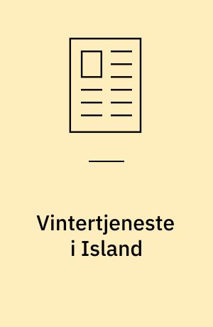 Vintertjeneste i Island