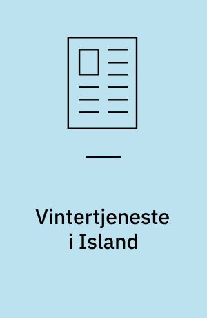 Vintertjeneste i Island