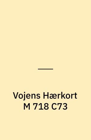 Vojens Hærkort M 718 C73 : Danmark 1:50 000 (2 cm)