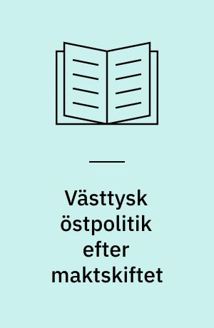 Västtysk östpolitik efter maktskiftet