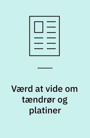 Værd at vide om tændrør og platiner