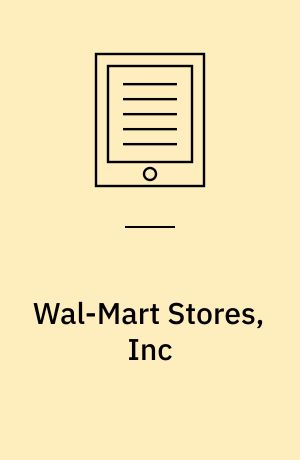 Wal-Mart Stores, Inc : image issues for the world's largest retailer