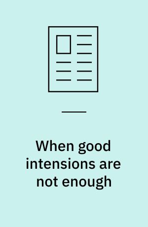 When good intensions are not enough : a succesful mentor-mentee relation requires a deliberated practice