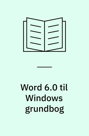 Word 6.0 til Windows grundbog