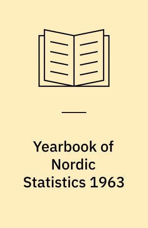 Yearbook of Nordic Statistics 1963