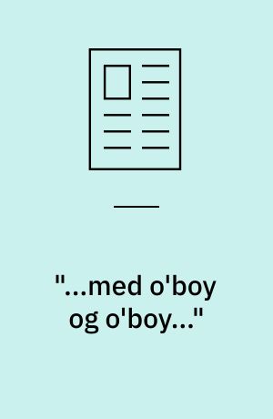 "...med o'boy og o'boy..." : emballage og logo, forbrugerisme og litteratur