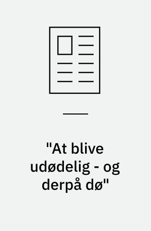 "At blive udødelig - og derpå dø" : Jean-Pierre Melville - en ny tendens i fransk filmkunst