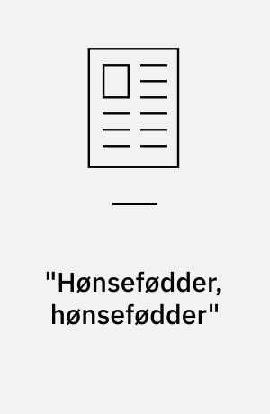 "Hønsefødder, hønsefødder" : inklusion og sprogstimulering via billedkunstarbejde