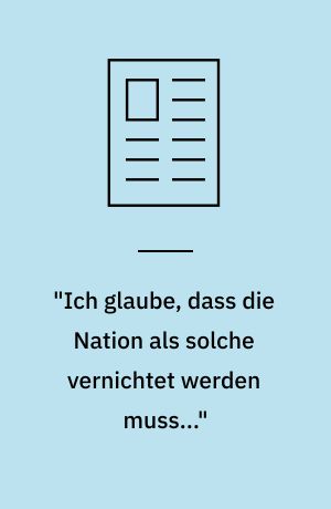 "Ich glaube, dass die Nation als solche vernichtet werden muss..." : radikaliseringen af den tyske nedkæmpelse af hereroopstanden 1904