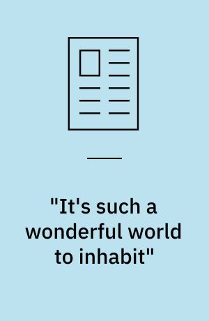 "It's such a wonderful world to inhabit" : spatiality, worldness and the fantasy genre