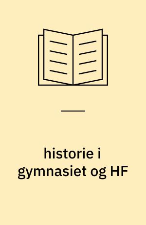 historie i gymnasiet og HF