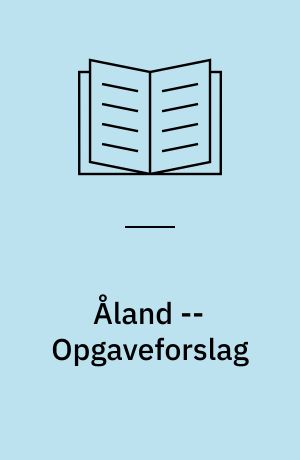 Åland -- Opgaveforslag : 3.-5. klasse