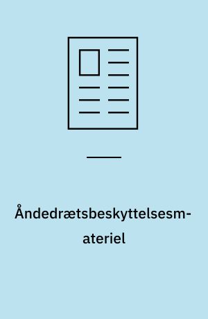 Åndedrætsbeskyttelsesmateriel