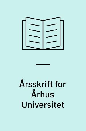 Årsskrift for Århus Universitet : XXII