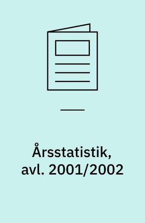 Årsstatistik, avl. 2001/2002