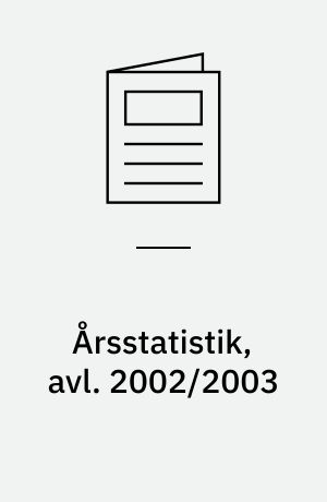 Årsstatistik, avl. 2002/2003