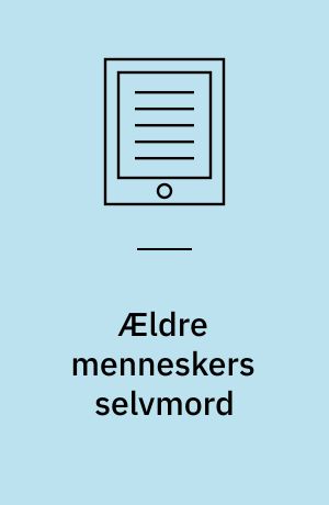 Ældre menneskers selvmord