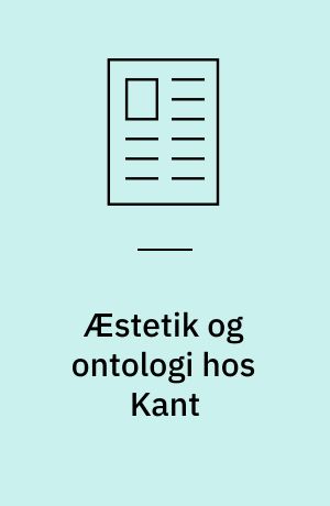 Æstetik og ontologi hos Kant