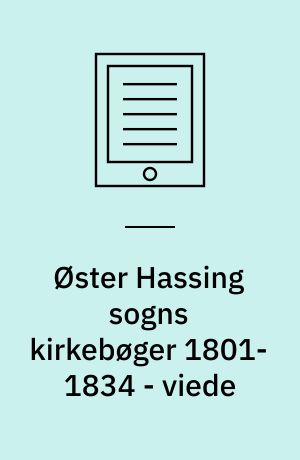 Øster Hassing sogns kirkebøger 1801-1834 - viede